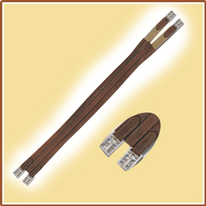 Soft Leather Girth one side Elasticated